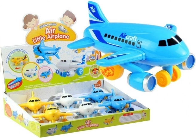 Toy airplane with drive, light and sound effects