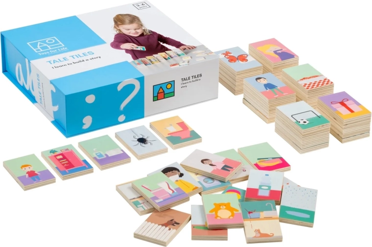 Toys for Life kokkupandav lugu puidust klotsidest