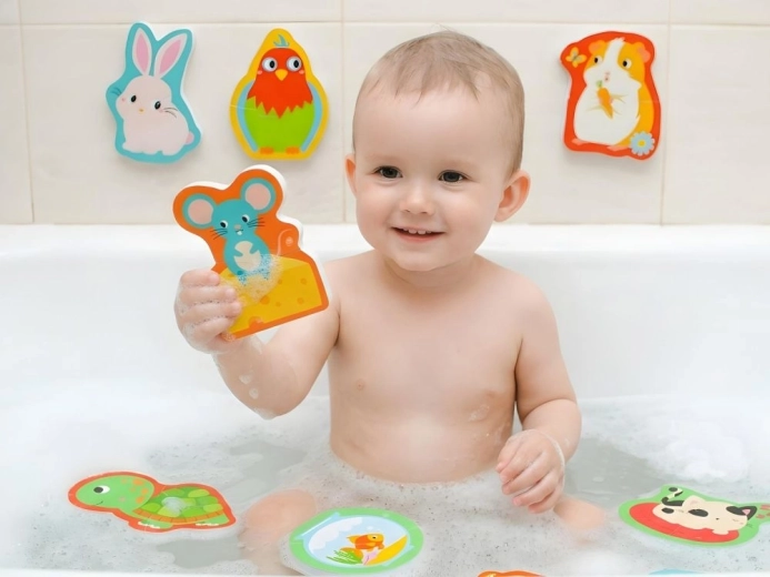 Fun in the tub and on tiles