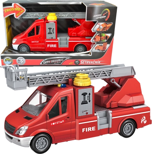 Fire Van with Ladder and Pump 1:14 CITY SERVICE CAR