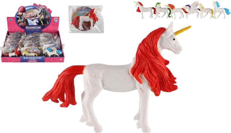 Ükssarviku figuur 13 cm – 6 värvi segu (kotikeses, 24 tk karbis)