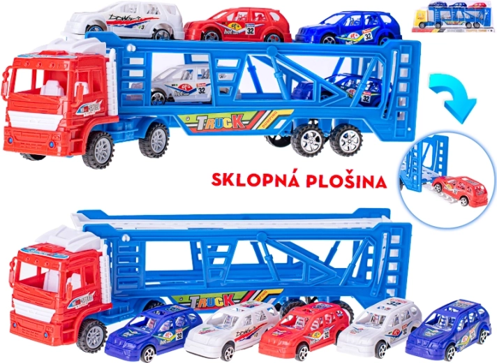 Hõõrdemootoriga autoveduk 38 cm koos 5 autokesega