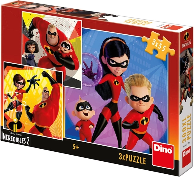 Puzzle Incredibles 2: Heroes 3x55 pieces