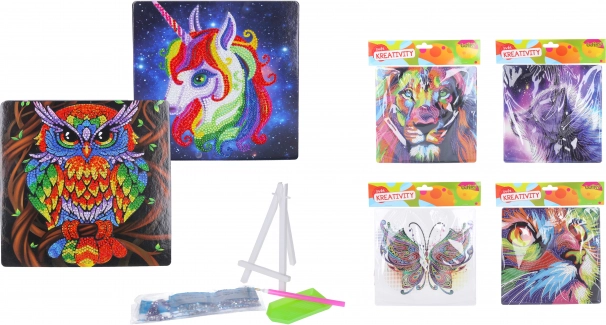 Diamond Painting Kit with Stand 20 x 20 cm