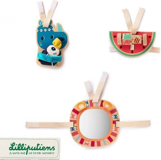 Lilliputiens - Wooden Hanging Toys Rhino Marius from 9 Months