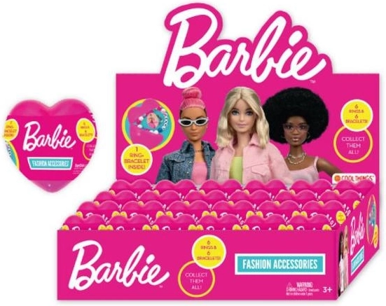 Barbie südamekapsel – mängukomplekt sõrmuse ja käevõruga