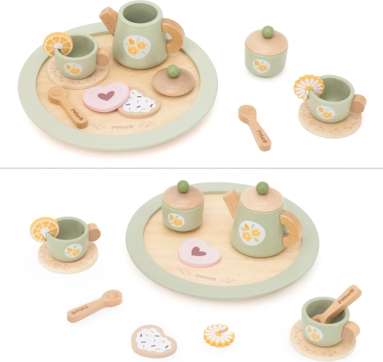 Realistic tea set for shared play