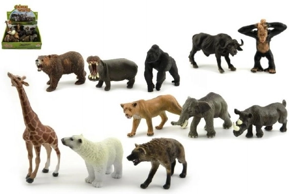 Safari loomad – ZOO plastfiguurid 10 cm, liikide assortii