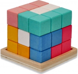 Wooden Puzzle Cube Tetris