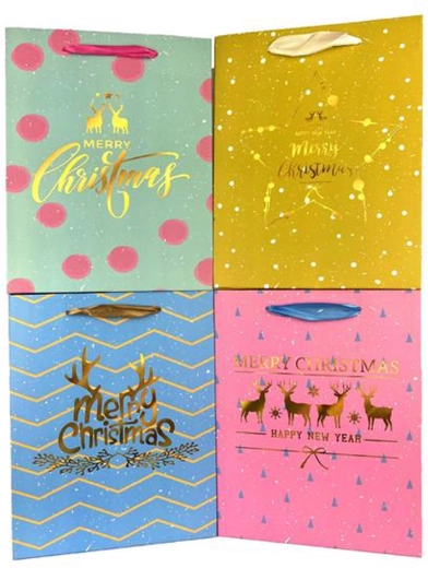 Christmas paper gift bag 44 × 31 × 12 cm, mixed designs