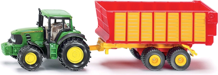 John Deere Tractor with Silage Trailer
