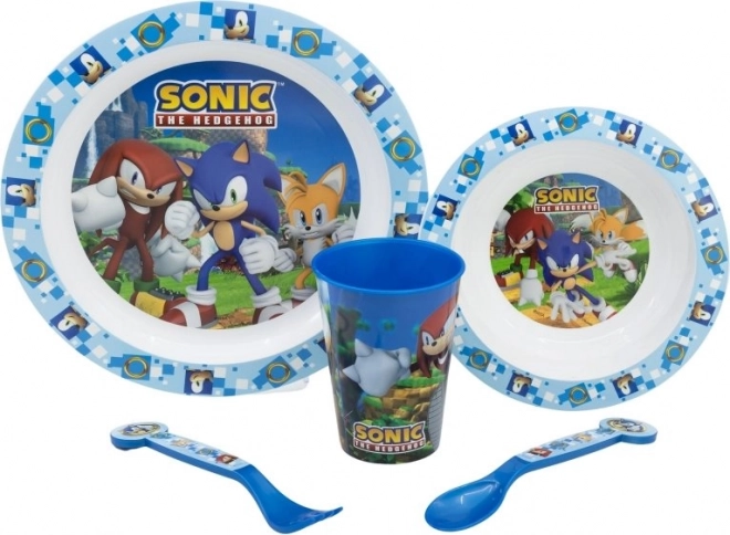 Laste sööginõude komplekt Sonic 5in1