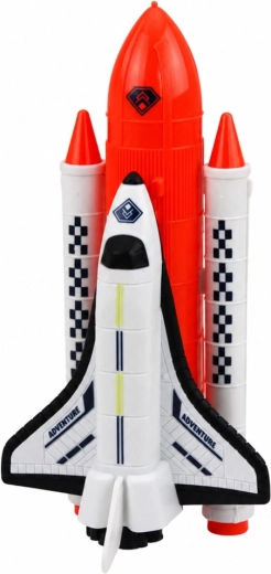 Space shuttle with a multi-part assembly