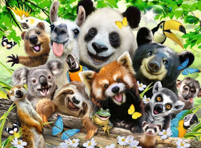 Animal Selfie XXL Puzzle 300 Pieces