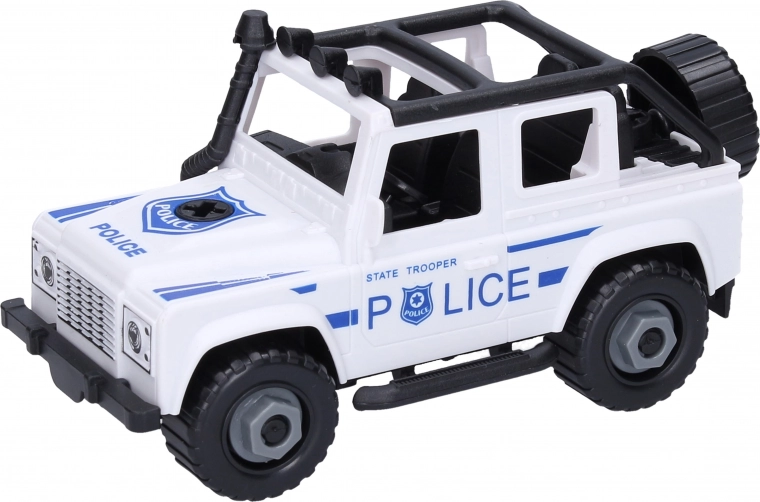 Screw-together Police Jeep 17.5 cm