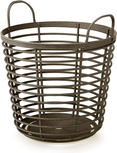 Sangadega korv Zanzi Basket Eco Wood 37,4 cm – kohv