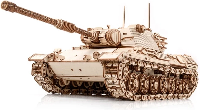 Realistic wooden model of the Leopard 1 tank
