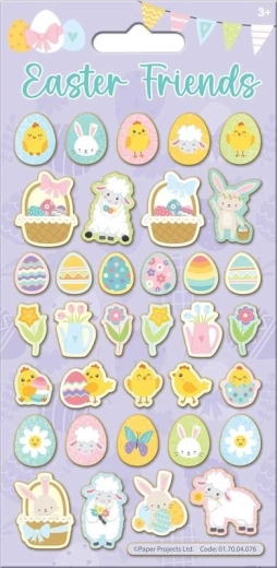 Glitter Easter animal stickers – reusable