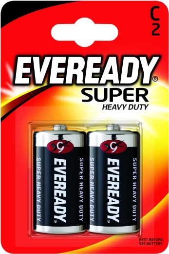 Energizer Eveready Super Heavy Duty batteries C (R14) 1.5 V – 2 pcs