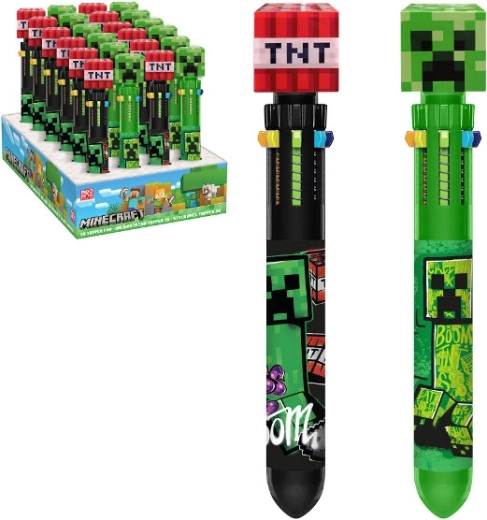 Minecrafti mitmevärviline pastapliiats (10 värvi)