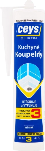 CEYS sanitaar-silikoon, läbipaistev 280 ml