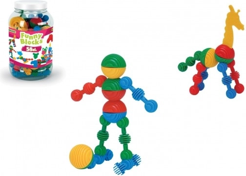 Ehituskomplekt Funny Bloky Suur 58 tk