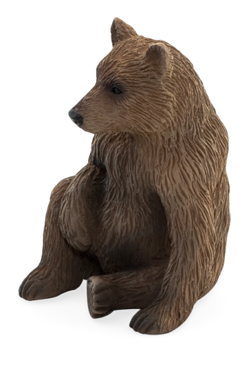 Mojo grizzly cub figurine