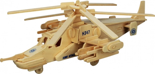 Puidust 3D pusle helikopter