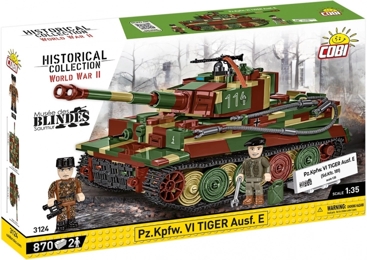 COBI Building Set Pz.Kpfw. VI Tiger Ausf. E – 1:35 scale tank, 870 bricks