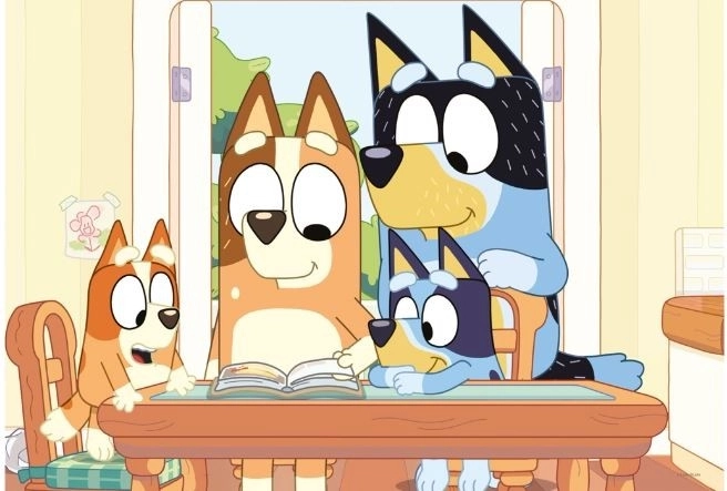 Armastatud motiiv sarjast Bluey