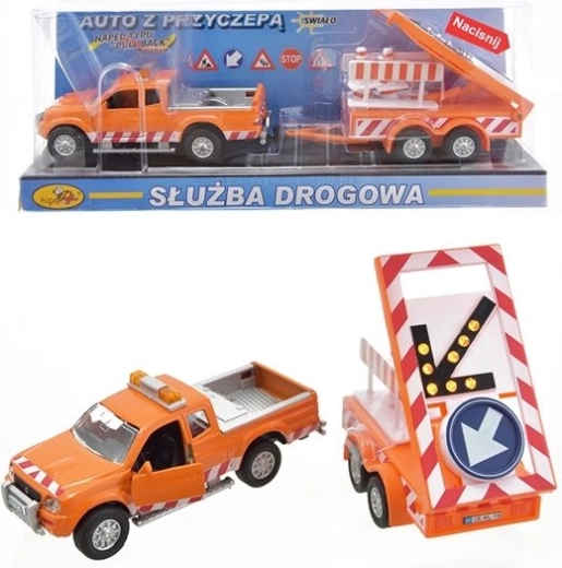 Maanteeteenistuse auto haagisega 28 cm