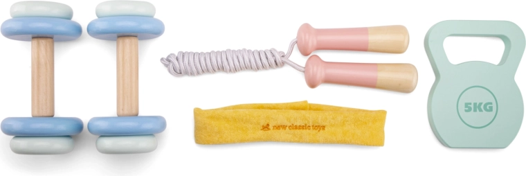 Laste puidust fitnessikomplekt