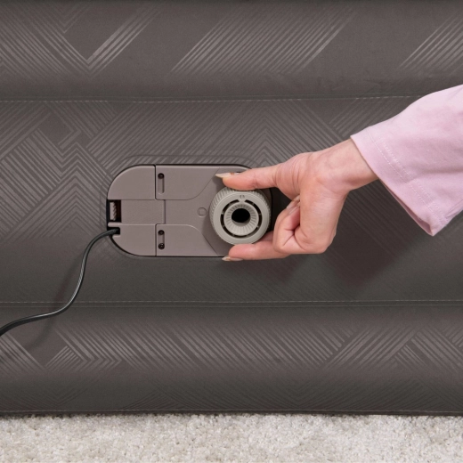 Built-in electric pump for quick inflation