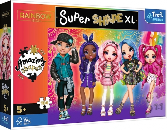 Puzzle XL Super Shape 104 tükki RAINBOW HIGH