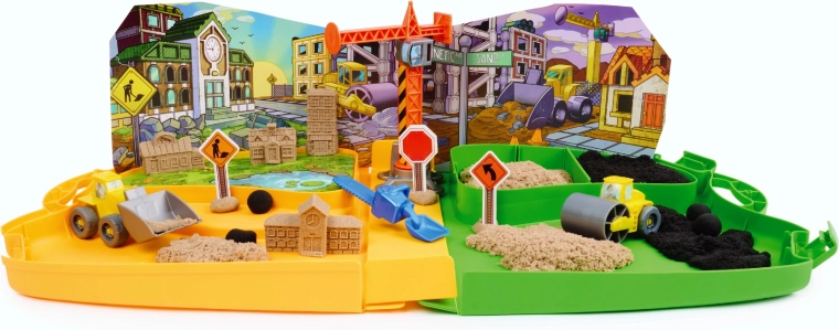 Construction site in a case: play and storage in one