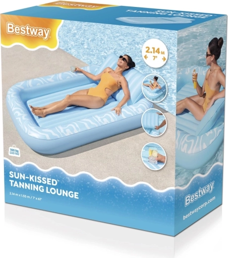 Bestway täispuhutav lamamistool Sun-Kissed peatoe ja joogitopsihoidjaga