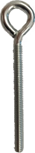 Closed eye bolt with metric thread M6 × 60 mm, galvanized (150 pcs)