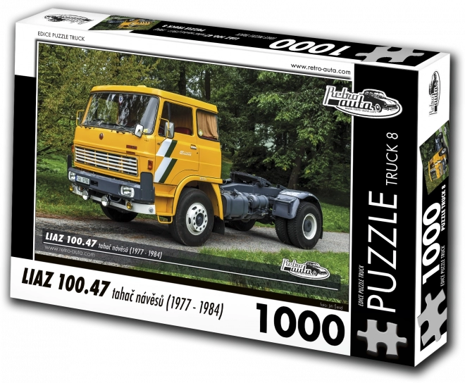 Puzzle Retro-autod TRUCK LIAZ 100.47 poolhaagisveduk (1977–1984) – 1000 tükki