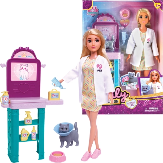 Veterinarian Doll with Kitten