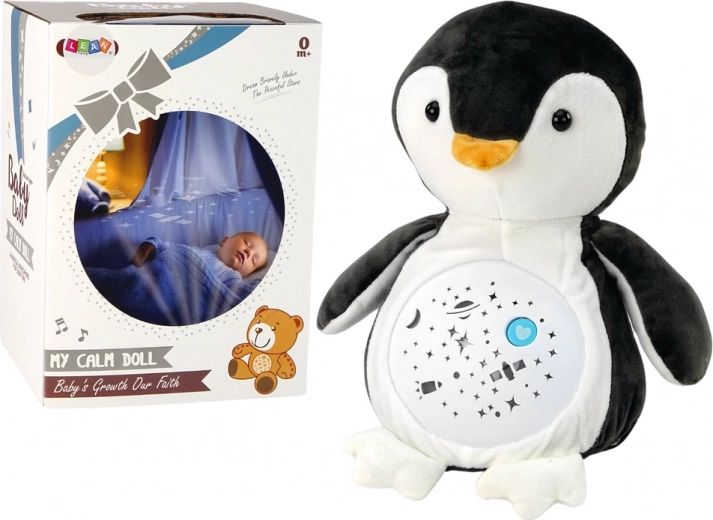 Plush Penguin Sleep Soother with Lights and Sounds