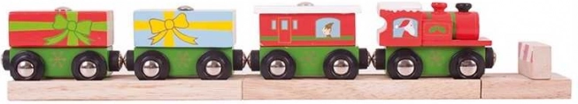 Bigjigs Rail jõulurong rööbastega