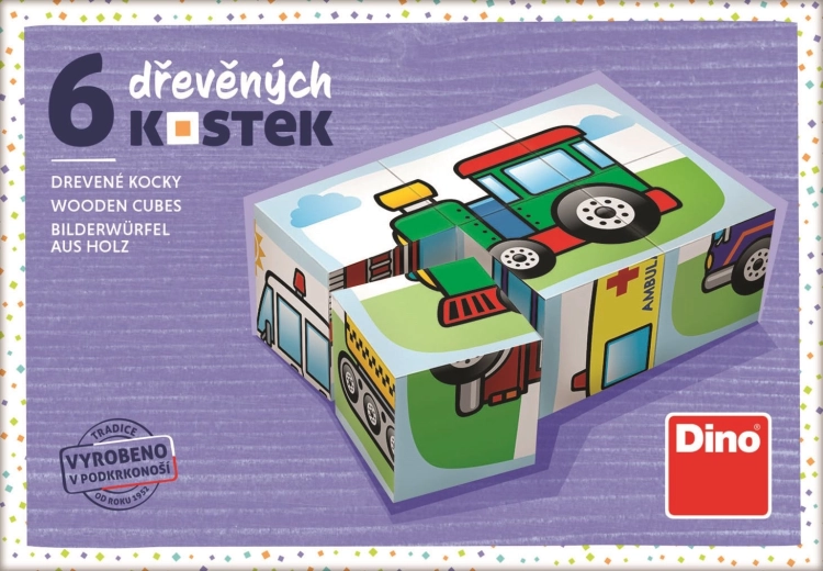 Puidust klotsid Transport – 6 klotsi