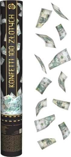 Pneumaatilised konfettid 100 zlotti