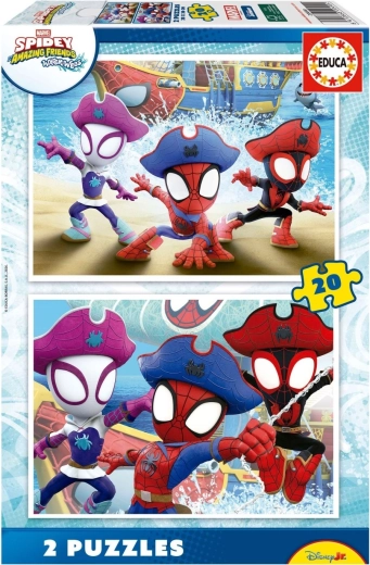 Educa pusle Spidey ja tema hämmastavad sõbrad 2×20 tükki