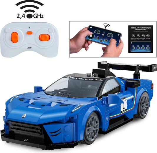 CaDA Maserati GT2 Remote-Controlled Building Set 1:20 Blue