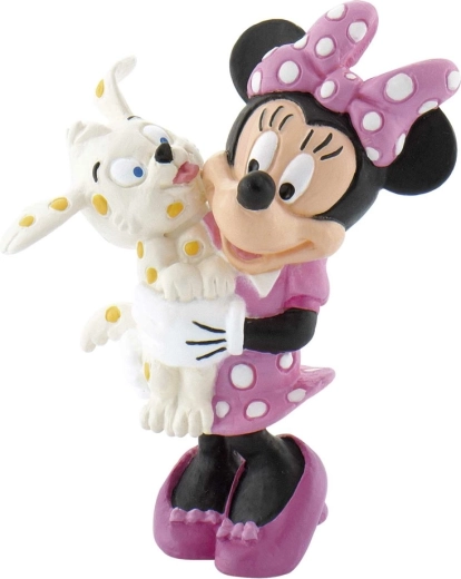 Minnie Mouse'i käsitsi maalitud kujuke koos kutsuga