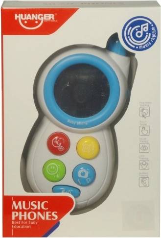 Värviline laste telefon meloodiate ja peegliga