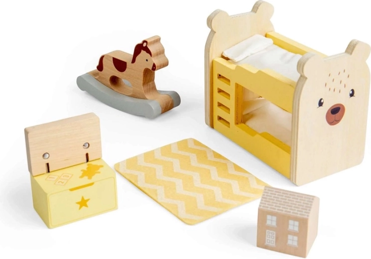 Puidust nukumaja mööbel – lastetuba BIGJIGS TOYS