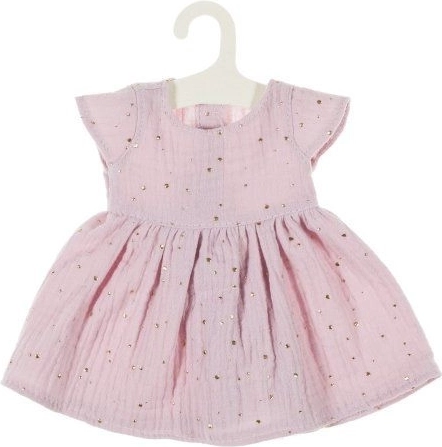 Muslin dress for 38 cm dolls – pink
