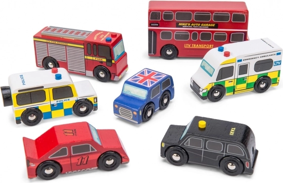 Le Toy Van Londoni puidust autode komplekt
